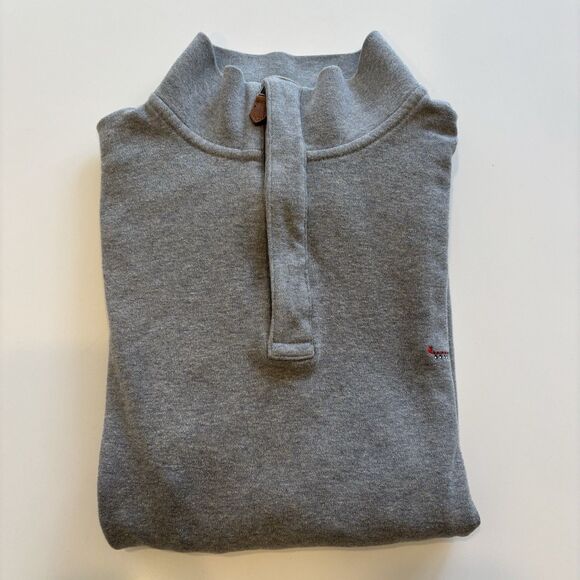 Polo Golf Ralph Lauren Mens L Gray Pima Cotton 1/4 Zip Sweatshirt - Picture 7 of 9